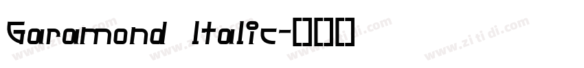 Garamond ltalic字体转换